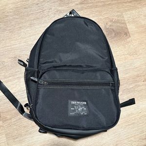 True Religion Black Computer Backpack